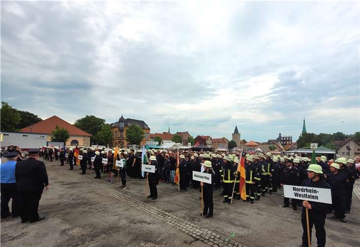 Siegerehrung in Thüringen: Die Kameraden aus dem Westerwald erreichten gute Plätze. Foto: privat