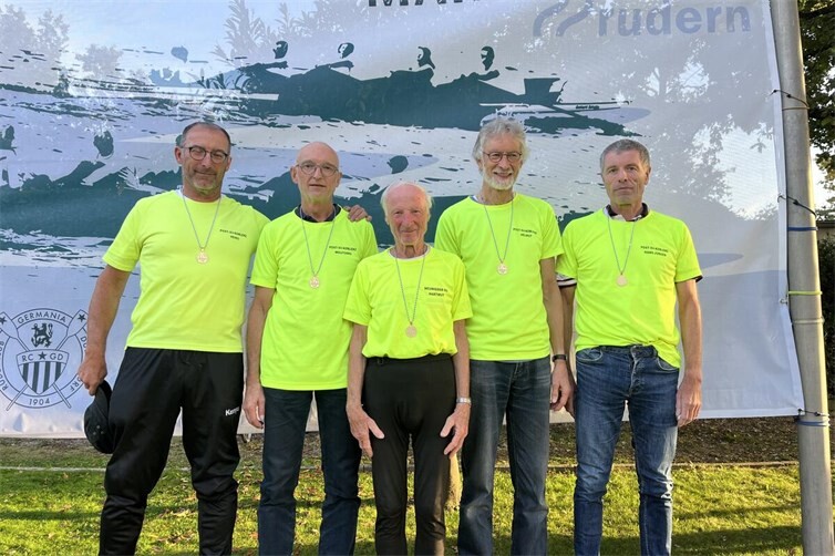 Siegerehrung v.li. Heiko Löwenstein, Wolfgang Sauerborn, Hartmut Kosche, Helmut Müller, Hans-Jürgen Schwan.