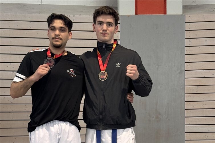 Siegerfoto: Mario Unger rechts (drittplatzierter fehlt, verletzungsbedingt)