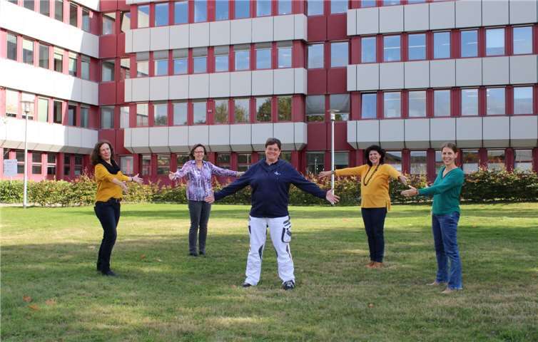 Silke Doppelfeld mit den Gemeindeschwestern plus. Foto: privat