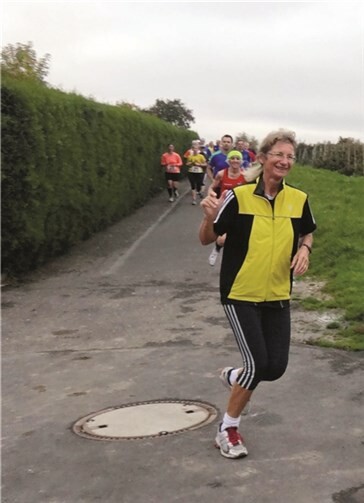 Silke Jaensch war mit ihrer Laufleistung zufrieden. privat