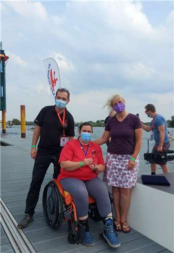 Silke Tebartz erreichte in ihrer Klasse den zweiten Platz und gewann somit die Silbermedaille.