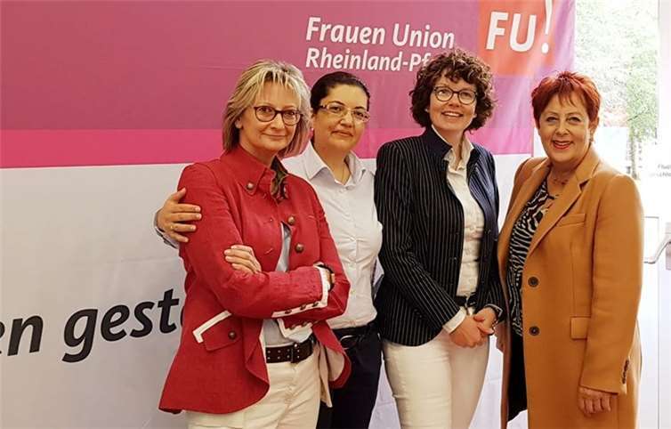 Silvia Mühl, Ghazel Wahisi, Heike Krämer-Resch und Ingrid Näkel-Surges (v. l.) vertraten die Frauen-Union des Kreises Ahrweiler bei der Landestagung in Trier. privat