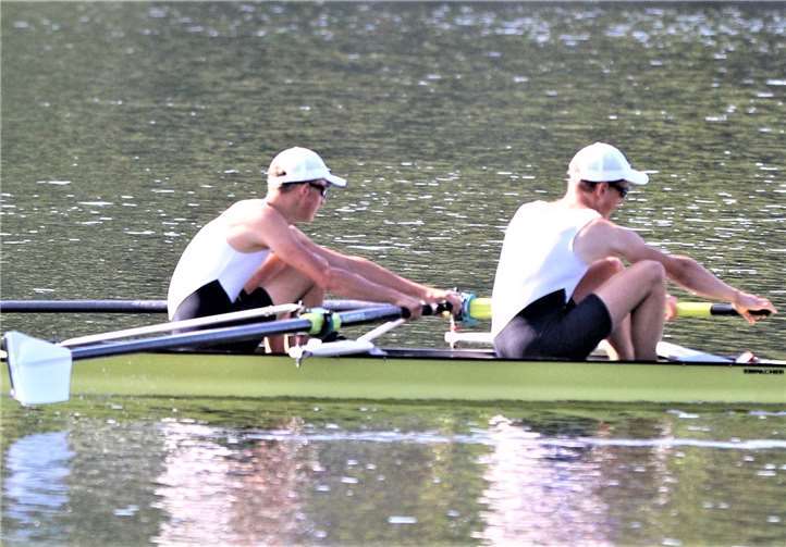 Simi Haible und Julian Harwardt im Zweier.Foto: privat