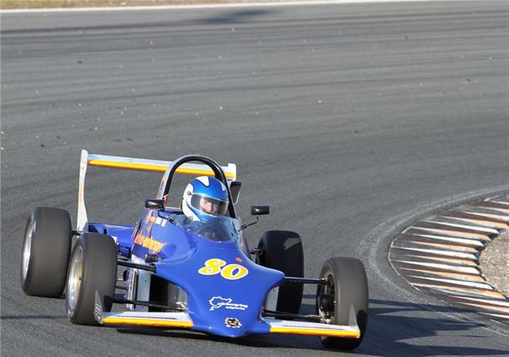 Simone Busch in ihrem Reynard Formel Ford 2000 in Zandvoort. Foto: Dieter Wildenberg HMR