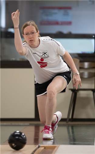 Simone Schnorpfeil in Aktion. Foto: Mike Killadt