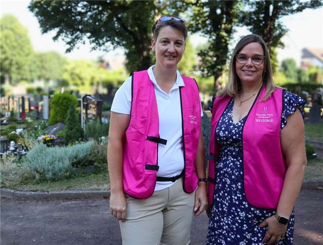 Simone Thomas und Monika Schneider. Foto: Julia Fröder / Bistum Trier