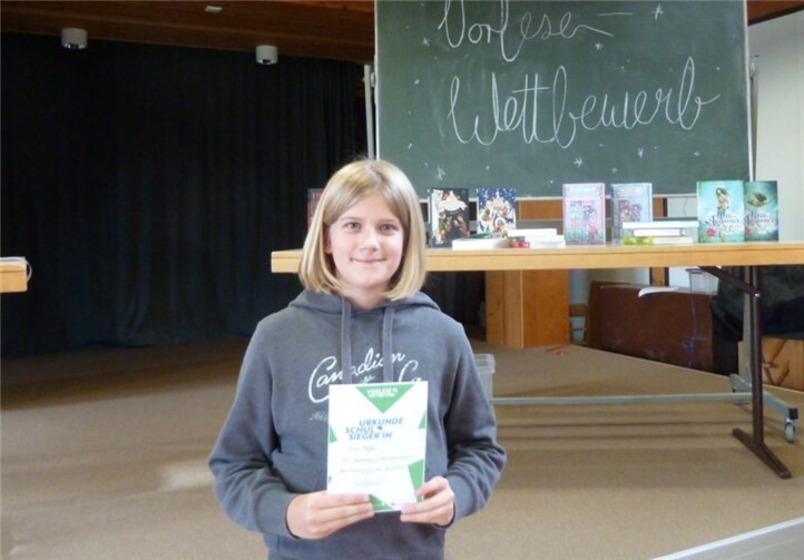 Sina Möller hat den diesjährigen Vorlesewettbewerb gewonnen. Foto: privat