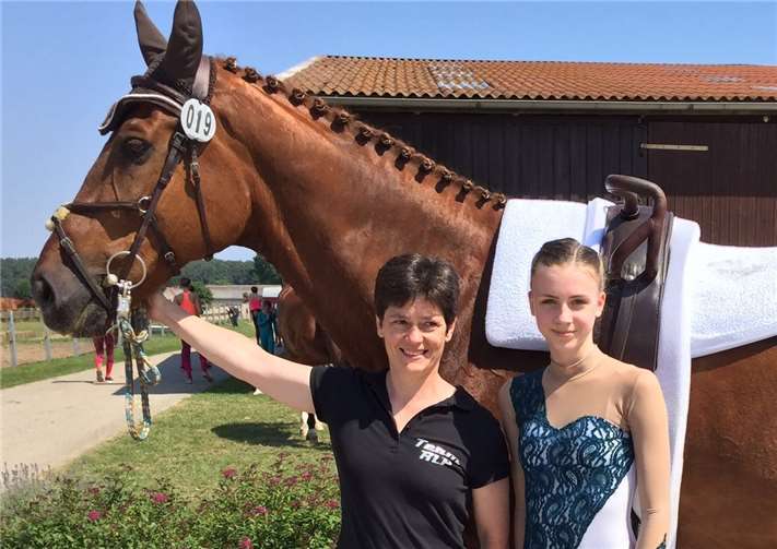 Sina Rückert nahm als Einzelvoltigiererin teil. privat