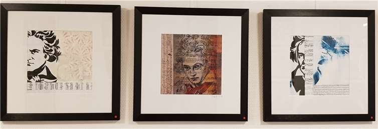 Sind die Wände in den Fluren im Limbachstift meist nur wenig dekoriert, so können sich aktuell Besucher in der Ausstellung „AllesBunt“ der Künstlerinnen Marga Auen, Gabriela Graff-Klapp und Maria Kontz über zahlreiche Malereien und Collagen freuen. Foto: Gemeinde Wachtberg/mf