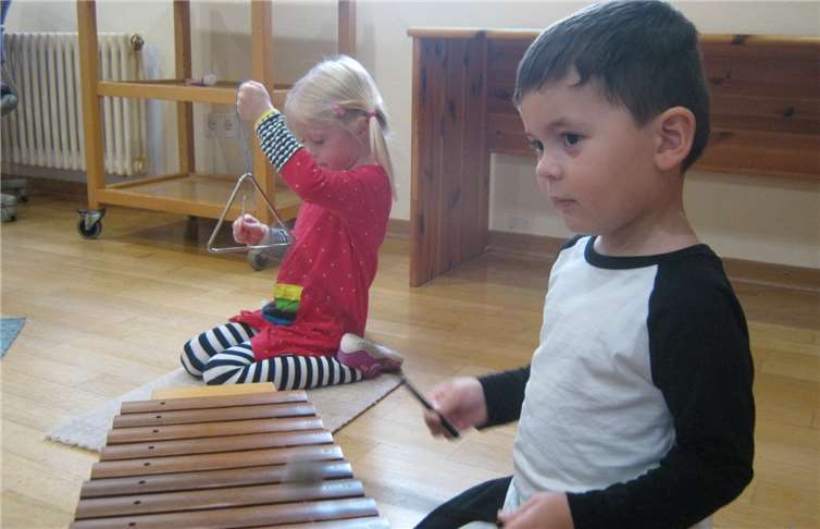 Singen und Musizieren standen im Vordergrund beim Musikprojekt.Fotos: privat