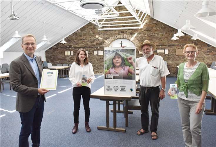 Weitere Fairtrade-Urkunde für Sinzig verliehen Sinzig ist als eine von über 700 Fairtrade-Towns in Deutschland. Foto: Martin Gausmann