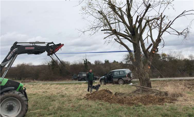 Sinziger Jäger haben die Ziemertsweide wieder aufgerichtet.Foto: privat
