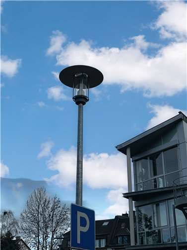 Siteco-LED-Leuchte am Rathaus. Foto: Stadt Rheinbach