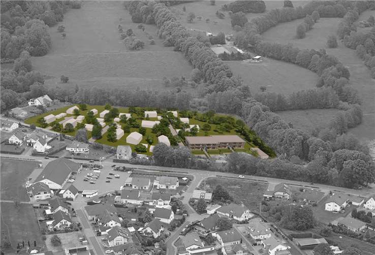 Skizze des gesamten Neubaugebiets, an dessen Erschließung jetzt mit Hochdruck gearbeitet wird. Foto: privat