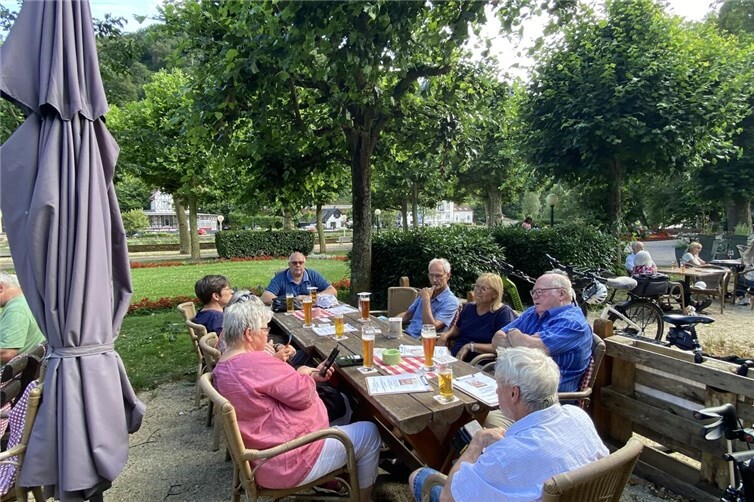 So definiert sich Gemütlichkeit am lauen Sommerabend nach manchmal anstrengenden Pedaltritt.