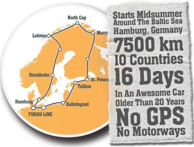 So in etwa verlief die Route der Rallye.