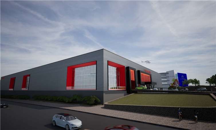 So könnte das neue ring°werk als Technologie- und Entwicklungszentrum am Nürburgring aussehen.  Foto: Nürburgring