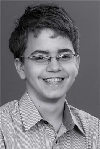 So präsentiert sich Schüler Sven Heberlein - Berufswunsch Kfz-Mechatroniker nach der Beratung durch die Profis. privat