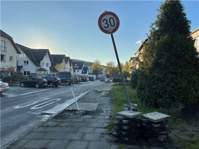 So sah es in der Josef-Hardt-Allee im Oktober 2021 aus.  Foto: ROB