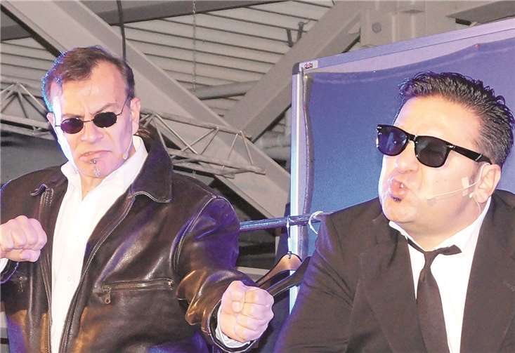 So sehen echte Bodyguards aus: Ozan und Tunc glänzten bei Röhrig in vielen Rollen. TT