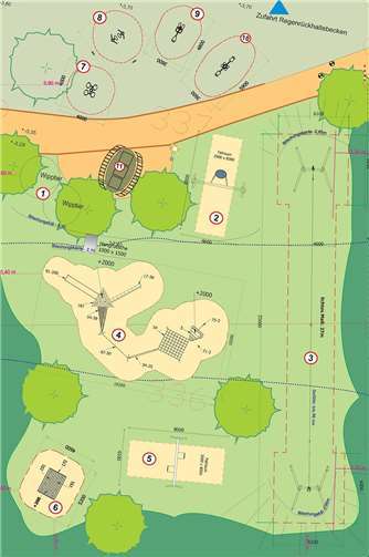 So sieht der Plan für die Gestaltung des Frankener Mehrgenerationenplatzes aus.