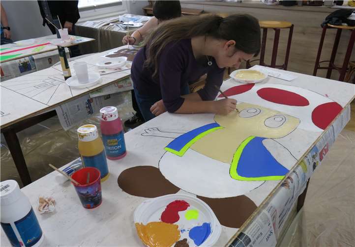 So sieht es auch in einem richtigen Künstler-Atelier aus.