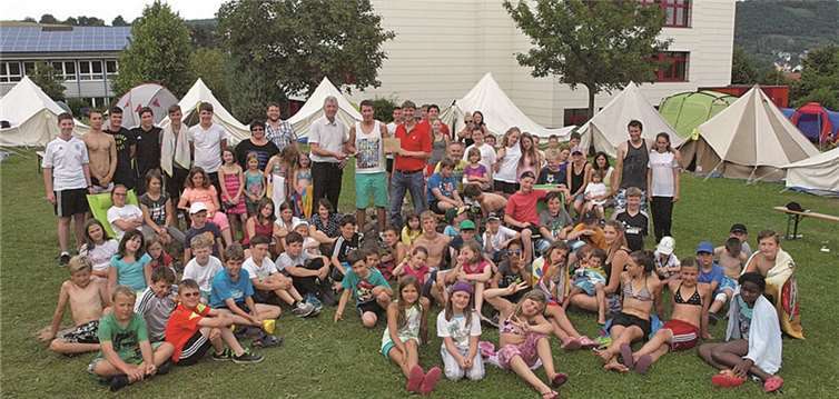 So soll auch das diesjährige Zeltlagerdorf wieder aussehen. privat