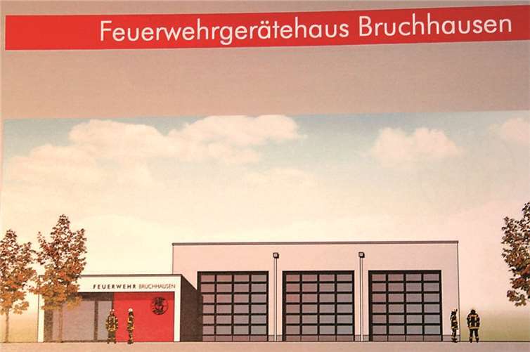 So soll das Feuerwehrgerätehaus im Bruchhausener Gewerbegebiet aussehen. DL
