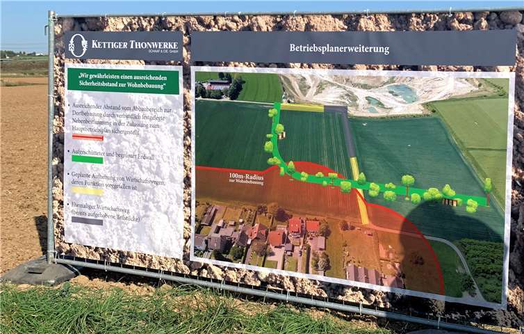 So soll es werden: Erweiterungsbereich der Tongrube Ringen mit Schutzwall. Foto: privat