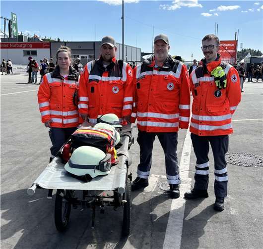 Sobald es bei Rock am Ring zu einem Notfall kam, rückten die ehrenamtlichen Helfenden des Sanitätsdienstes aus, um Hilfe zu leisten.  Foto:Astrid Zens / DRK-Kreisverband Ahrweiler e.V