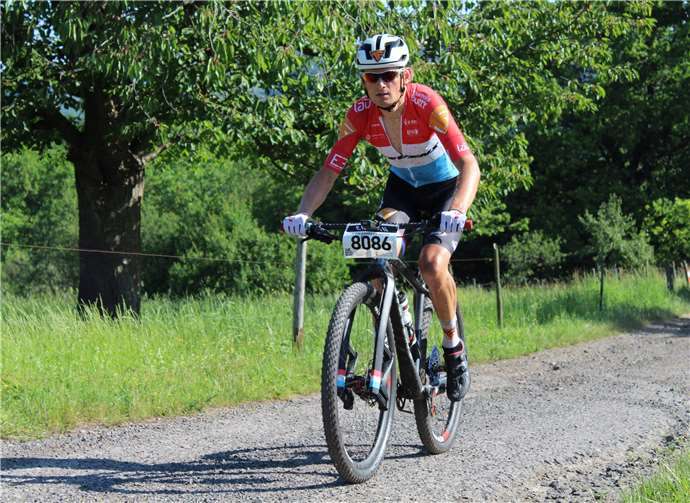 Sören Nissen auf der Marathonstrecke mit 80KM und 2.200 Höhenmetern.