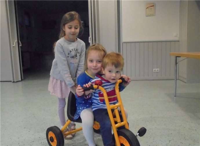 Sofort ging die Testfahrt los.