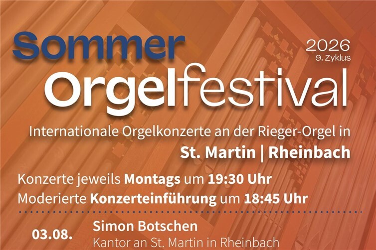 Sommer-Orgelfestival 2026