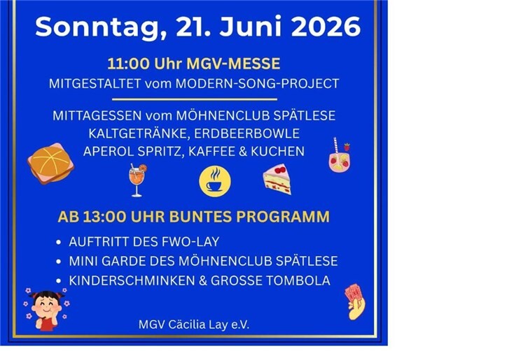 Sommerfest des MGV Cäcilia Lay e. v.
