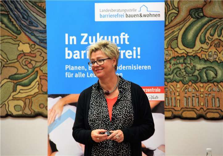 Sonja Meffert hielt viele nützliche Tips für die Zuhörer zum Thema „barrierefreies Wohnen“ bereit. privat