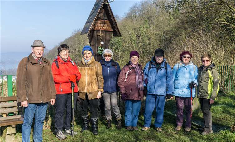 Sonnenschein war bei der Wanderung auf der anderen Rheinseite gewiss.