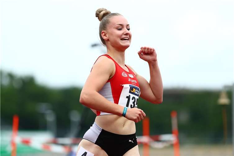 Olympische Spiele: Daumen drücken für Sophia Junk Sophia Junk steht im 4x100m-Finale bei den Olympischen Spielen. Foto: Eibner-Pressefoto/Rene Weiss