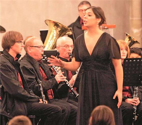 Sopranistin Miriam Klein sang eine berührende Ballade aus dem Musical Les Misérables.