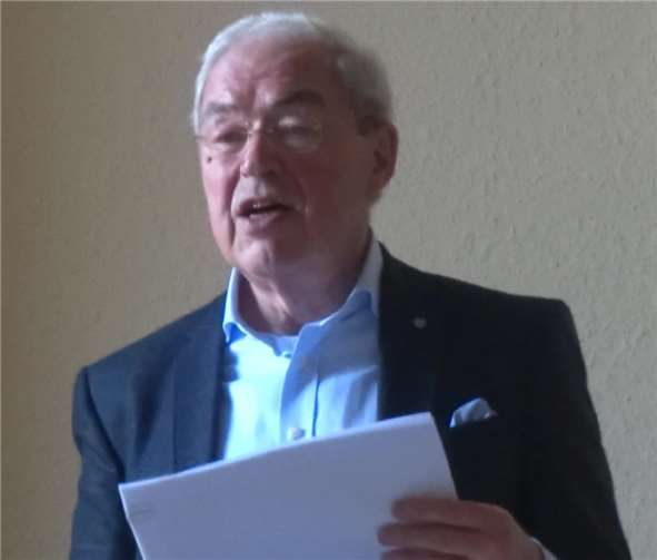 Sorgfältig recherchiert und mit viel Humor referierte Gernot Mittler über den Obermendiger Bäckermeister Florin Kloeppel. Foto: privat