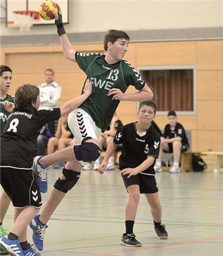 Souverän unterwegs, die Handballer des Grün-Weiß Mendig. privat