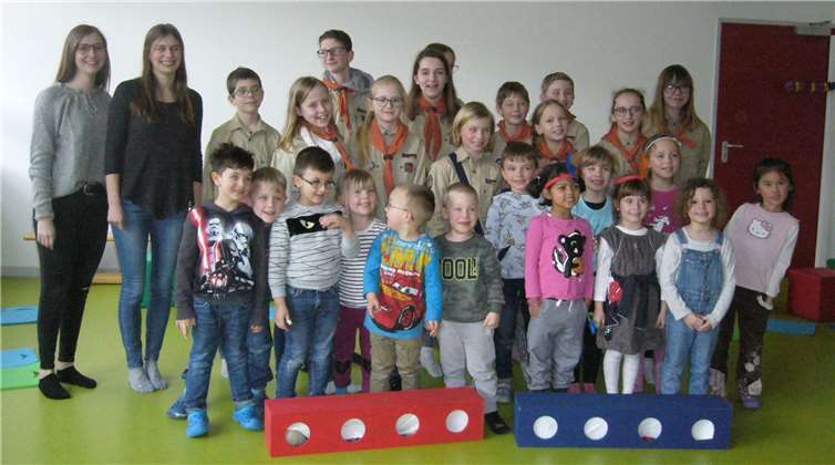 Sowohl für die Kita-Kinder als auch für die Mitglieder der Sippe der „Luchse“ war es ein interessanter Nachmittag. Foto: privat