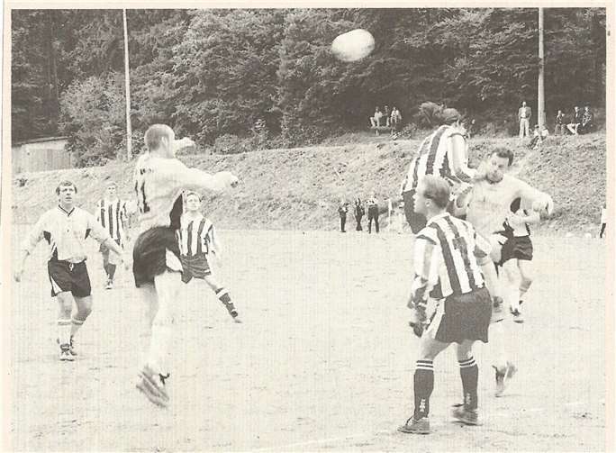 Spannende Szenen im SCN Torraum (v.l.): Sturm, Gilles, Zerwas, Hoppe, Riehl, Forster.Foto: privat