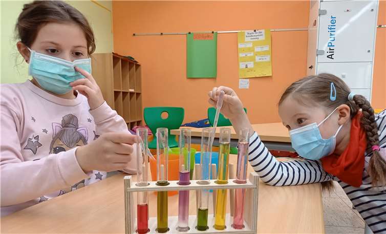 Spannende Versuche wurde durchgeführt.Fotos: privat