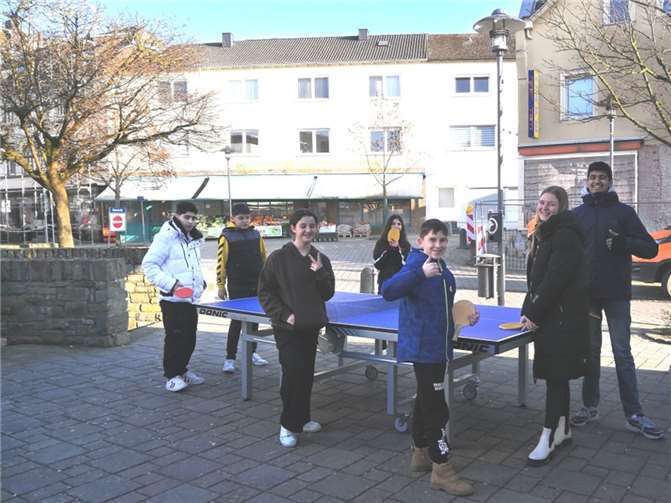 Spannendes Tennisturnier im Jugendtreff „Treff 34“.  Foto: Perizat Dzahmalbekhova