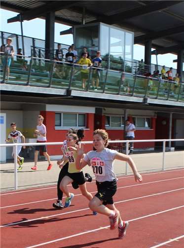 Spannung herrschte bei den verschiedenen Laufwettbewerben.