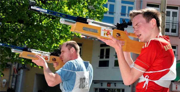 Spannung und Spaß sind garantiert bei der Biathlonstaffel-Stadtmeisterschaft. privat