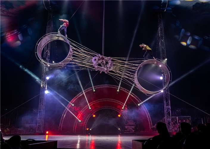 Spektakuläre Artistik wird geboten. Copyright: Daniel Fink-Fotografie/Quelle: Zirkus des Horrors