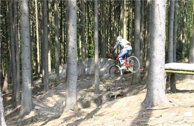 Spektakuläre Sprünge sind hier an der Tagesordnung.