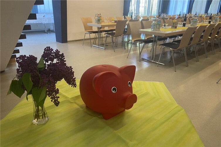 Spendenschwein der Sparkasse